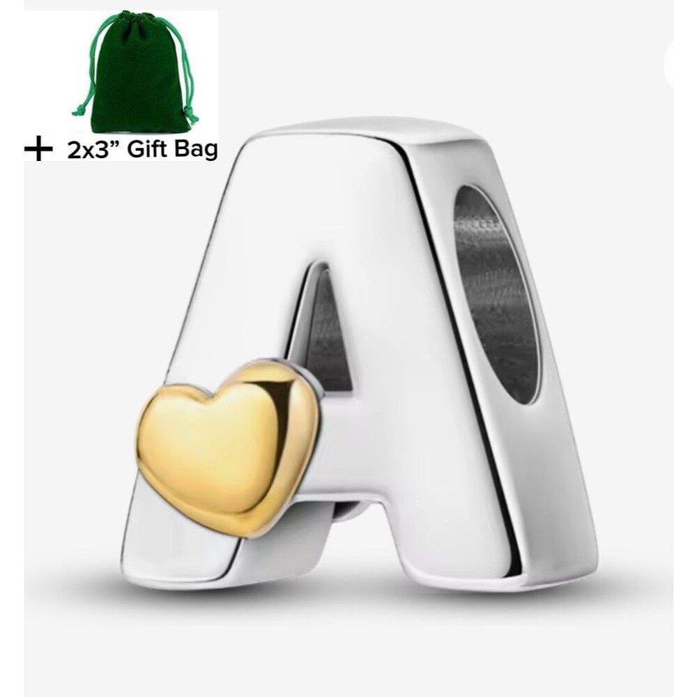 Letter A Charm Bead| 925 Silver | Brand New